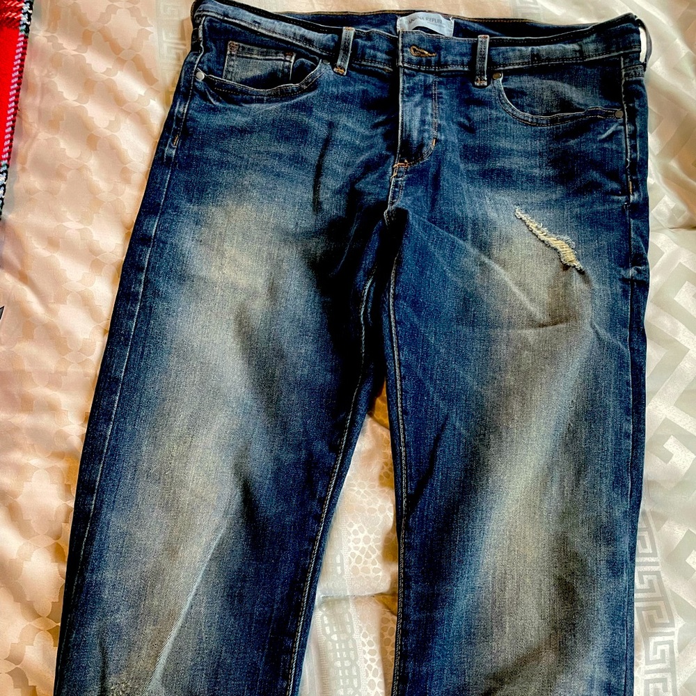 Banana Republic distressed mom jeans
